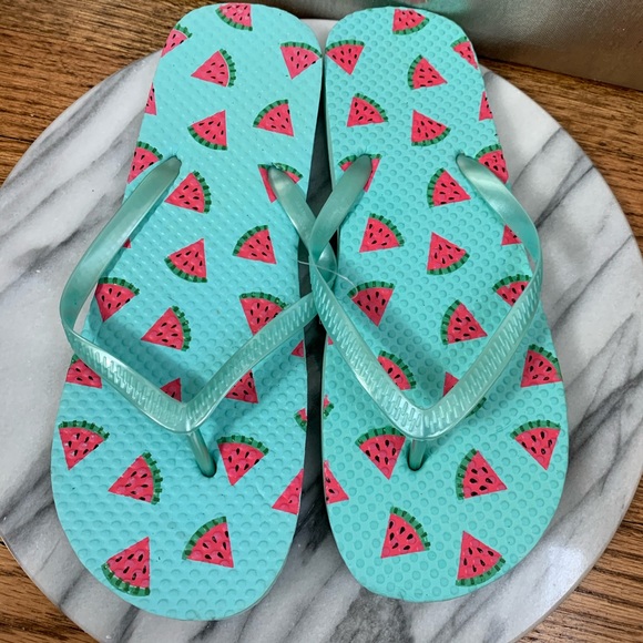 Watermelon Flip Flops | Size 7/8 - Picture 1 of 5